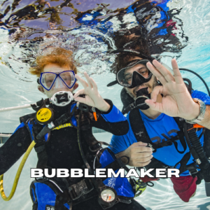 Children enjoying the SSI Bubblemaker scuba diving experience in Zanzibar